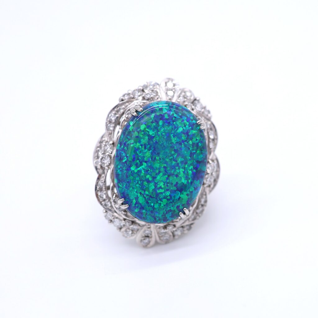 Black Opal Ring